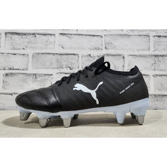 Puma Men's Avant Pro ArmoYarns Rugby Cleats 106714-02 Black/White Size 10.5 - Picture 1 of 6